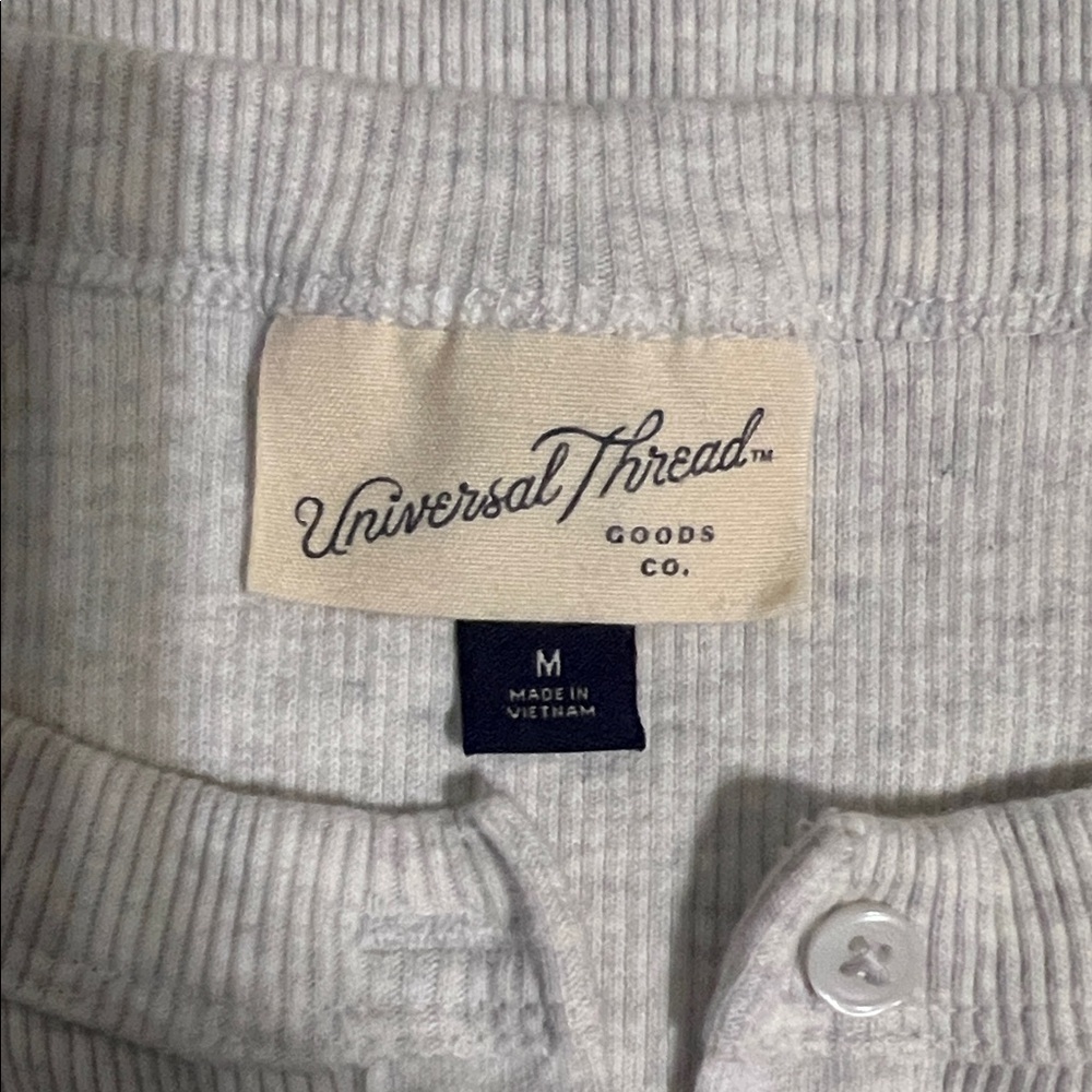 Universal Thread Gray Ribbed Tank Top - Picture 3 of 3